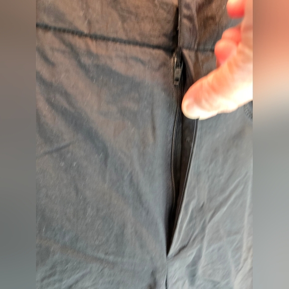 By Dyln Rain Pants Womens Sz M Black All Nylon Waterproof Wide Leg Zipper Pocket - Picture 6 of 13